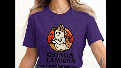 Chinga La Migra Halloween Shirt Graphic Design T-Shirts
