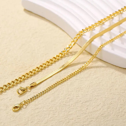 Elevate Your Style with Waterproof 14K Gold Plated Stainless Steel Anklets - Stunning Cuban Link, Figaro, Rope, and Snake Designs for Women and Girls