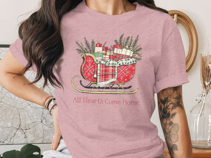 All Heart's Come Home Snowy Winter Scene Shirt
