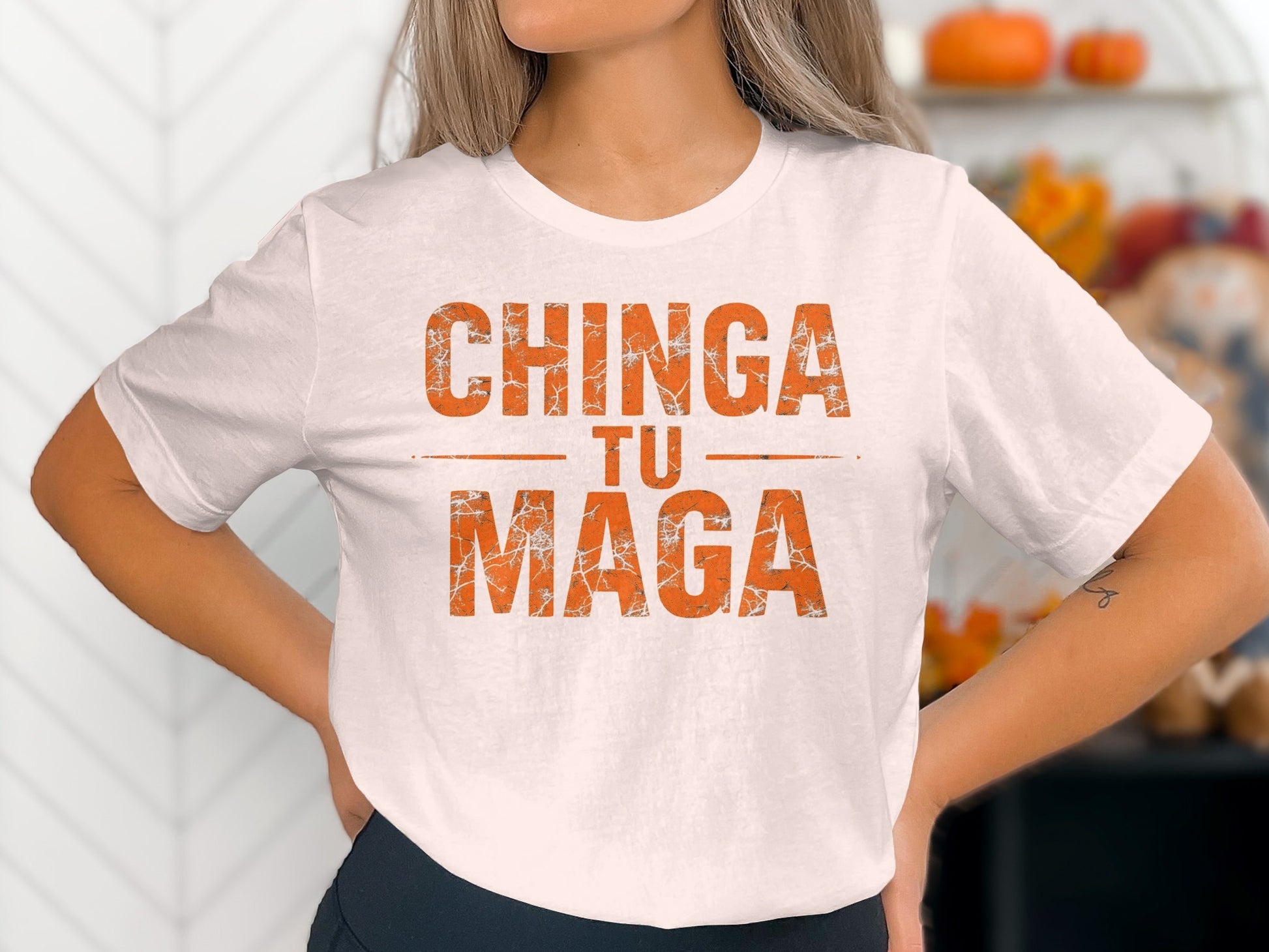 Chinga Tu Maga Graphic Statement Tee