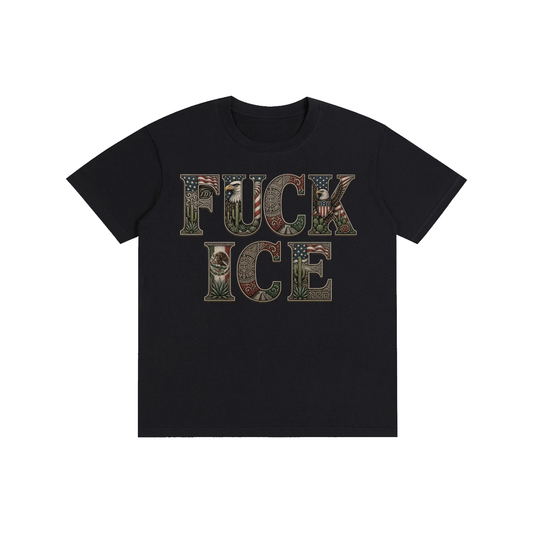 FUCK ICE with FDT Subtle The Perfect Tee; LOUDNESS Needed Now!! Pure Cotton Unisex T-Shirt