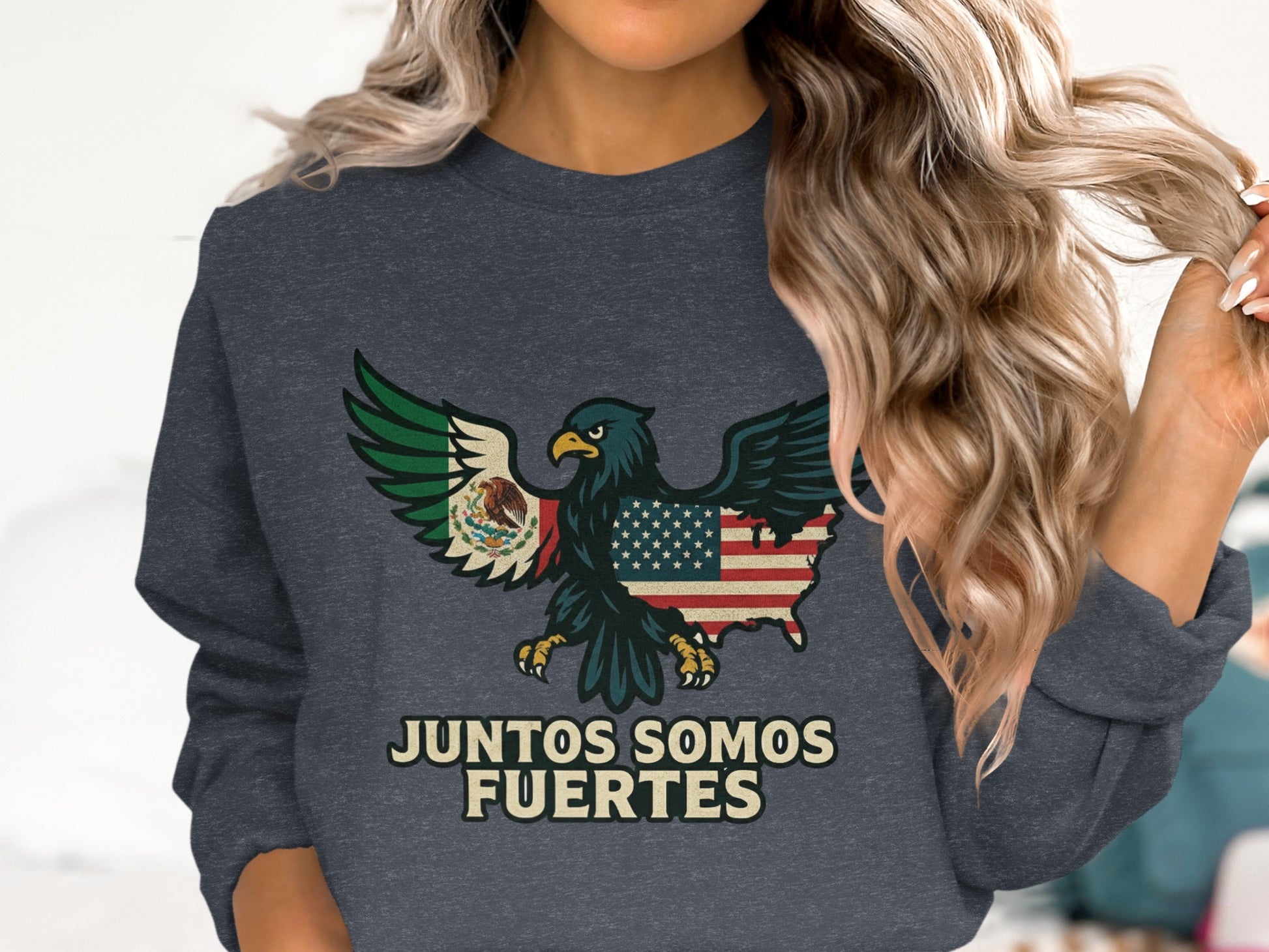 Juntos Somos Fuertes Bald Eagle Graphic Shirt product