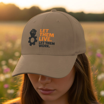 Let Them Live Let Them Work Logo Hat product