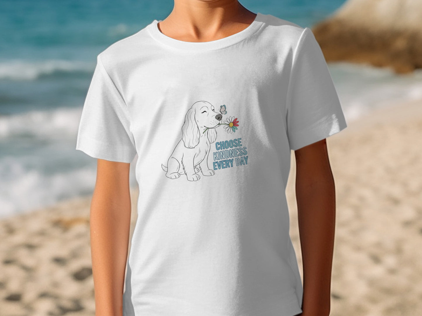 Choose Kindness Every Day Dog Themed T-shirt