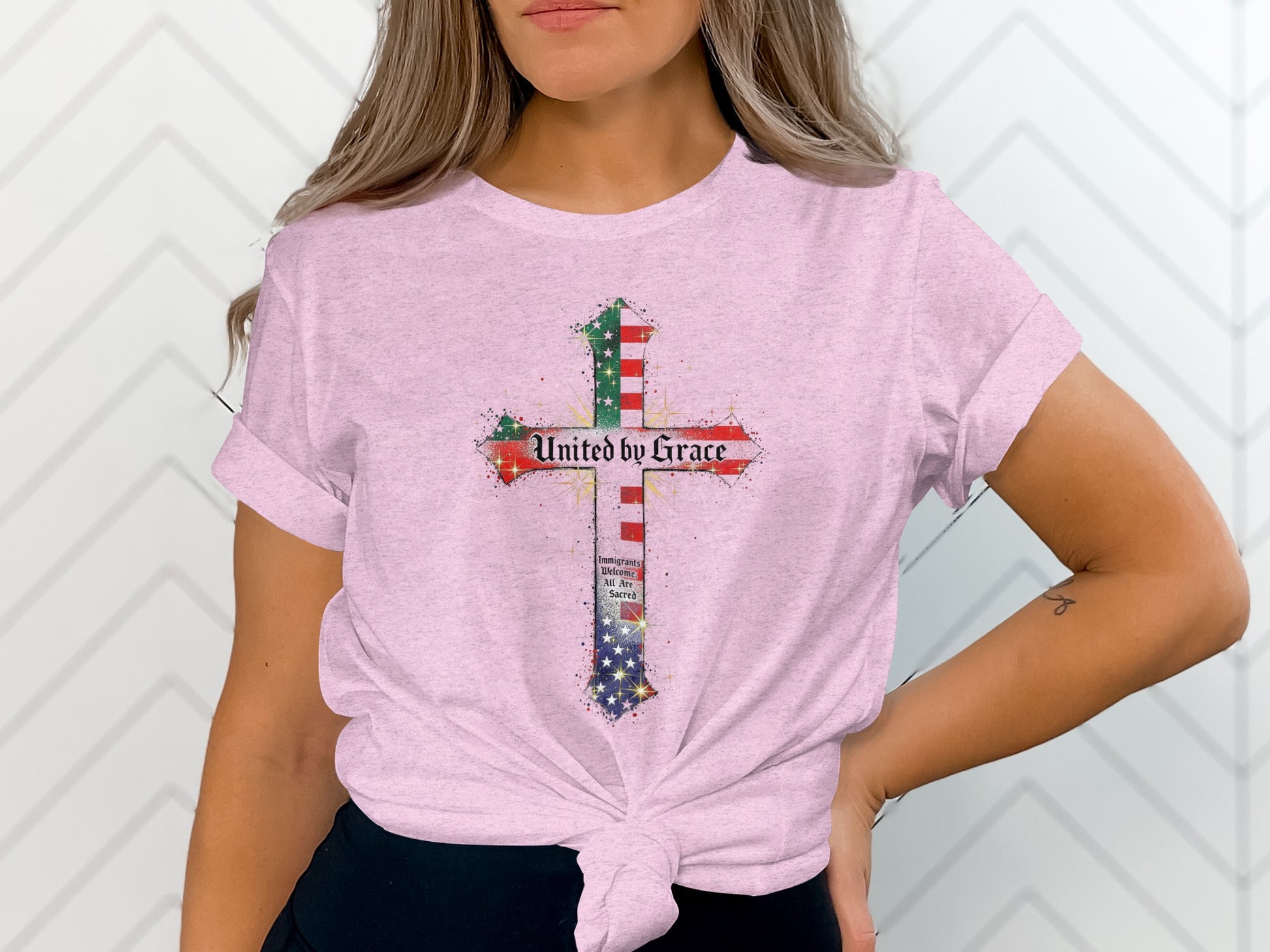 United By Grace Cross Graphic Tee Shirt product