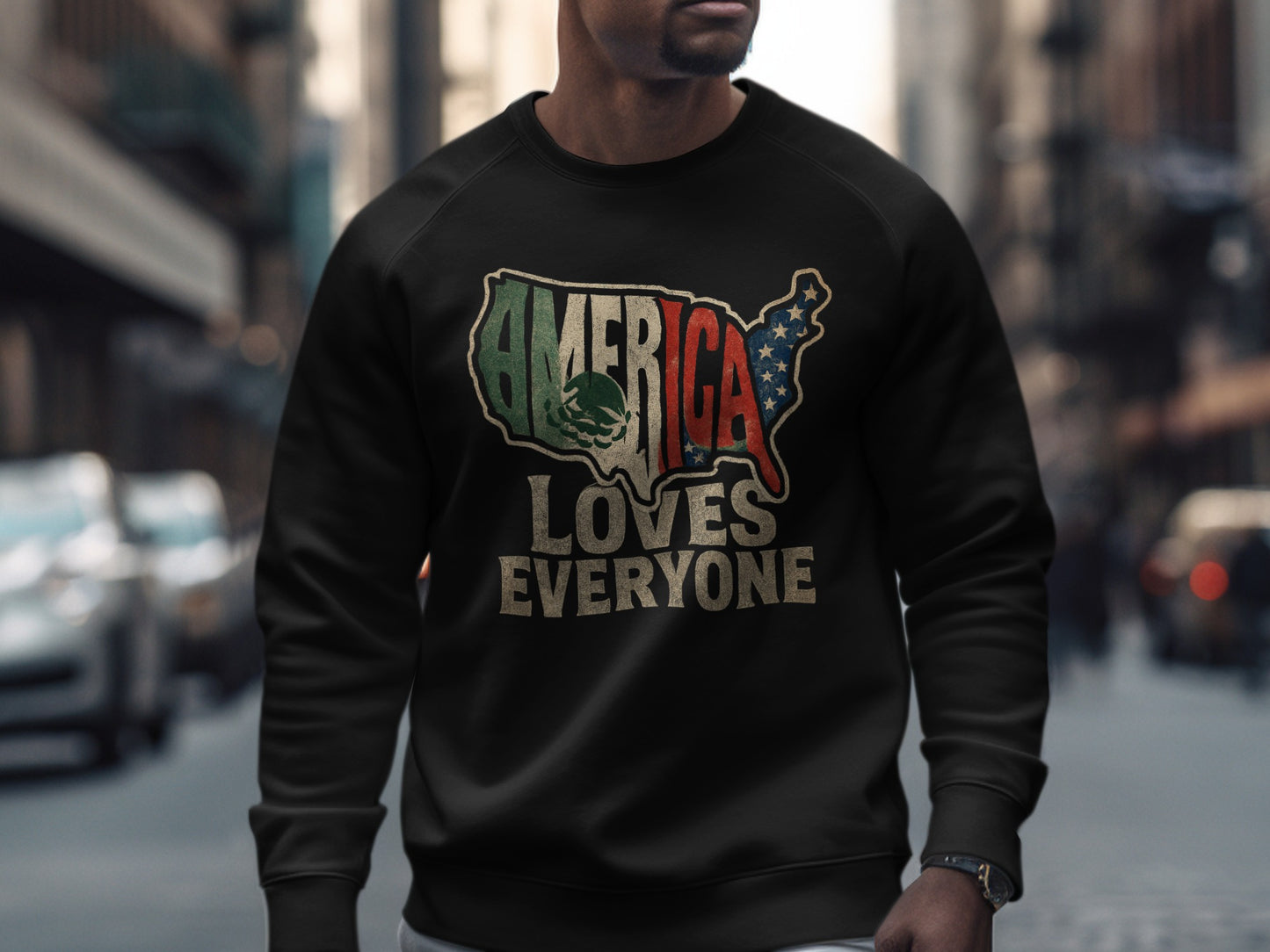 America Loves Everyone Graphic Sweatshirt product type