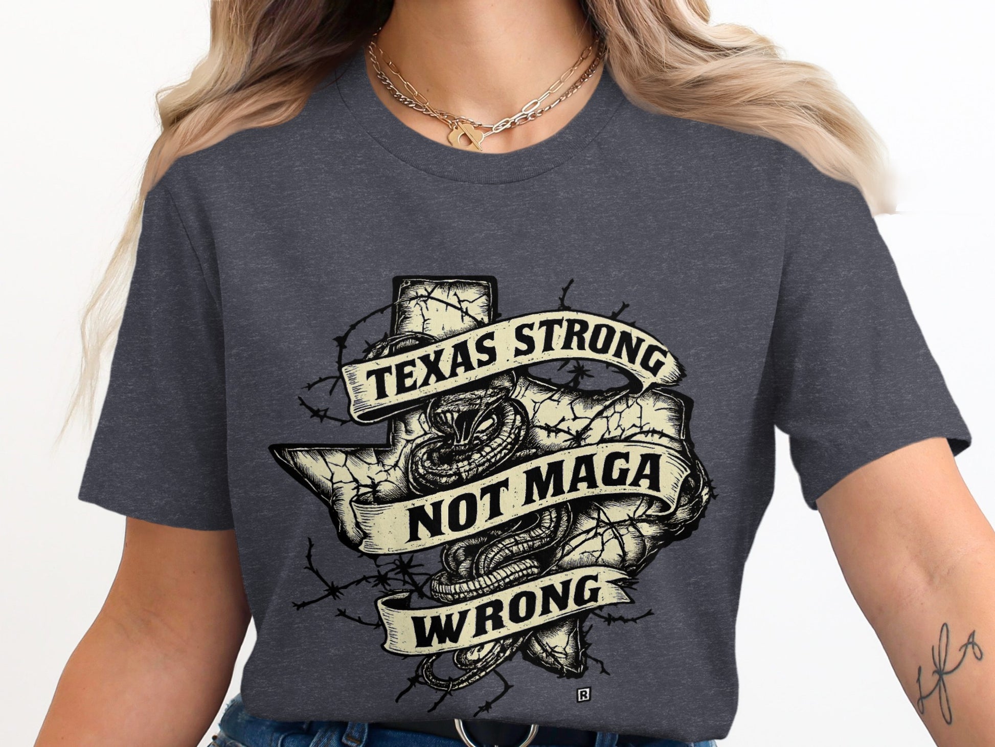 Texas Strong Not Maga Wrong Graphic T-shirt product