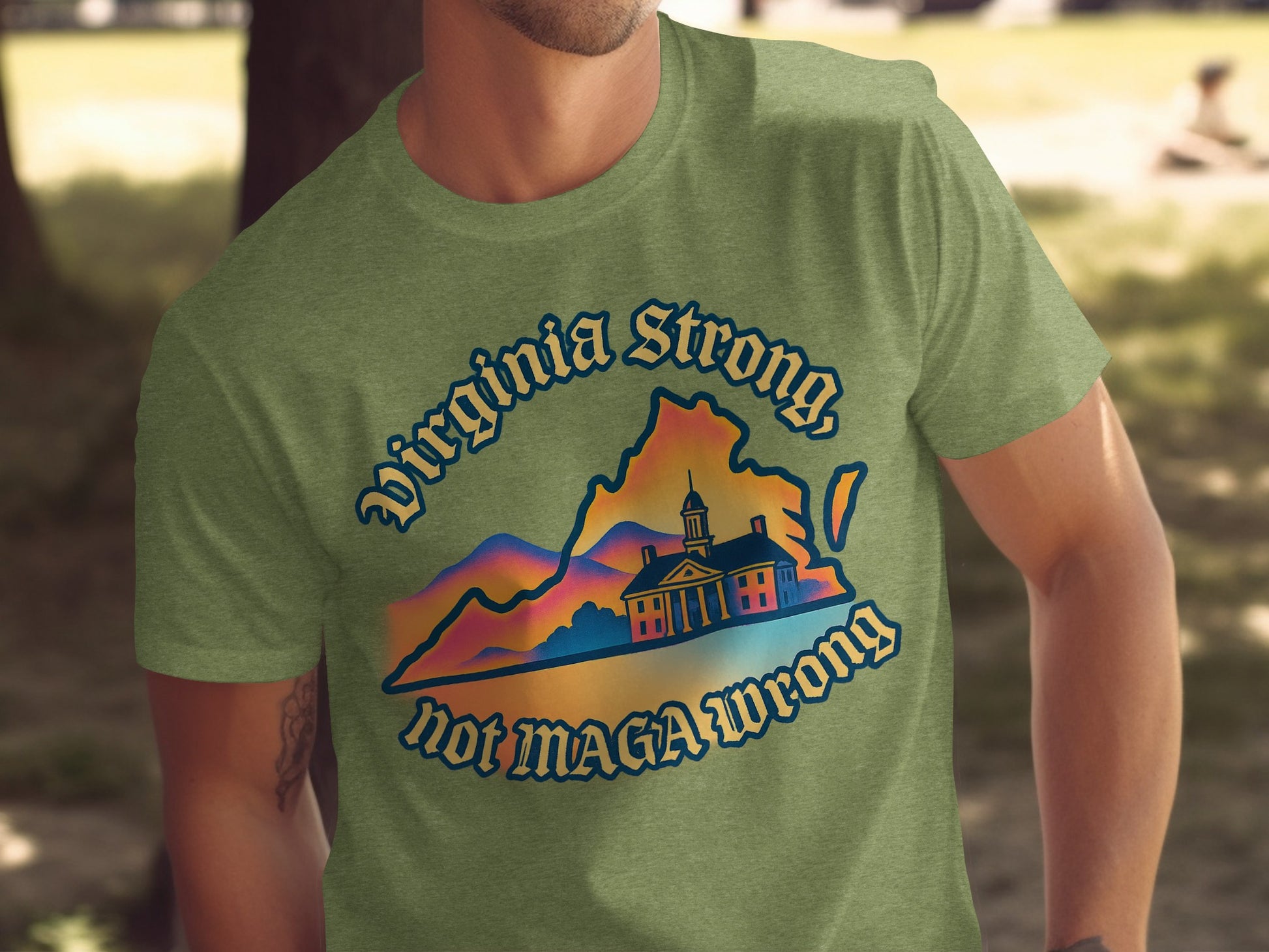 Virginia Strong Not MAGA Wrong Graphic T-Shirt product