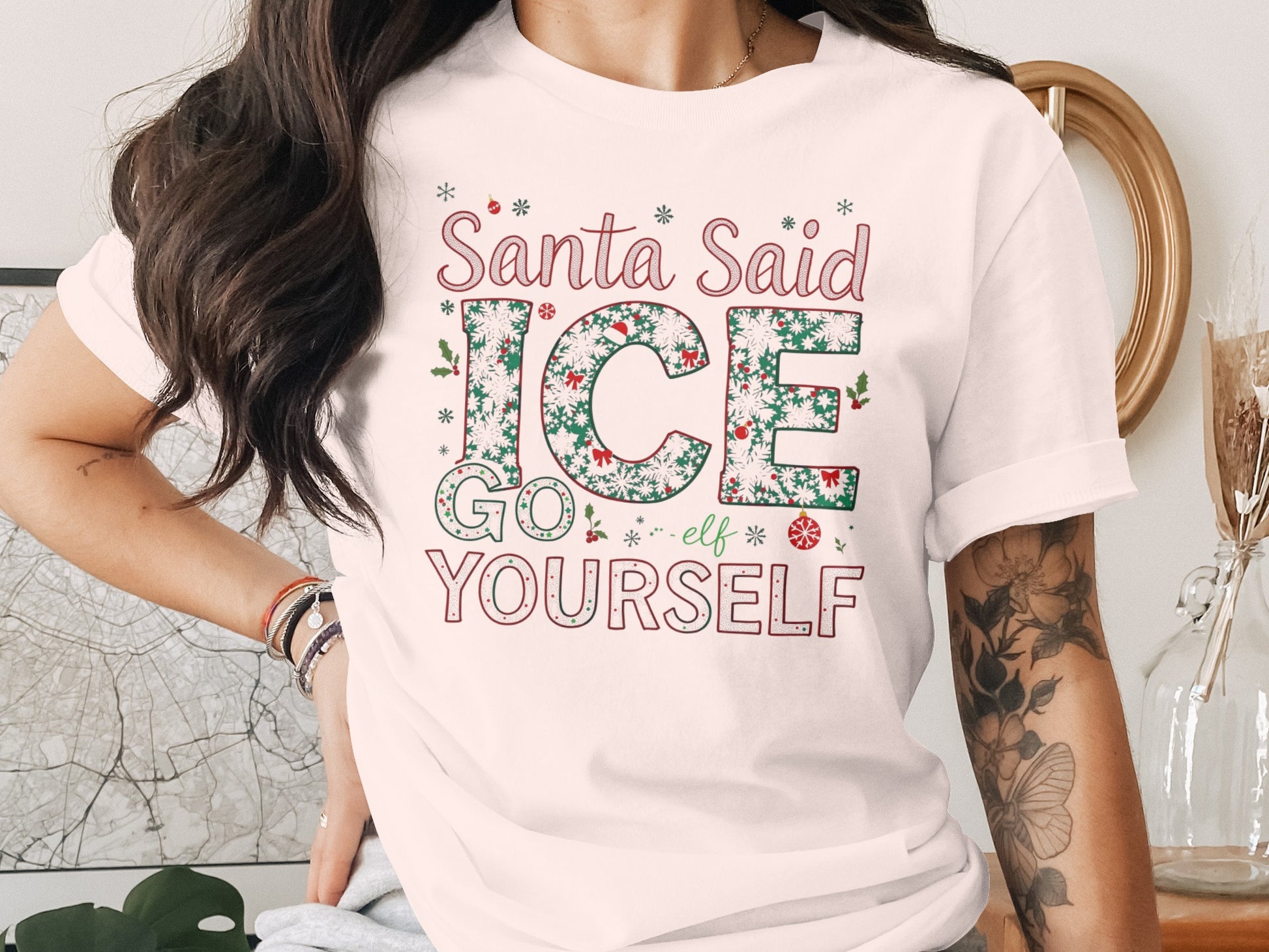 Santa Said ICE Go Yourself Festive Shirt