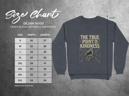 The True Point Is Kindness Graphic Sweatshirt product