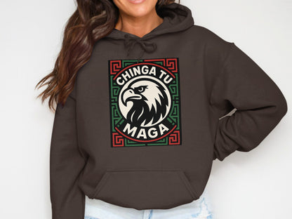 Chinga Tu MAGA Eagle Graphic Hoodie product