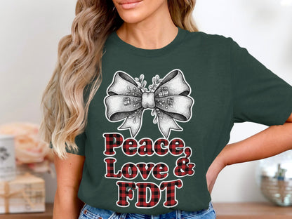 Peace Love and FDT Graphic T-Shirt