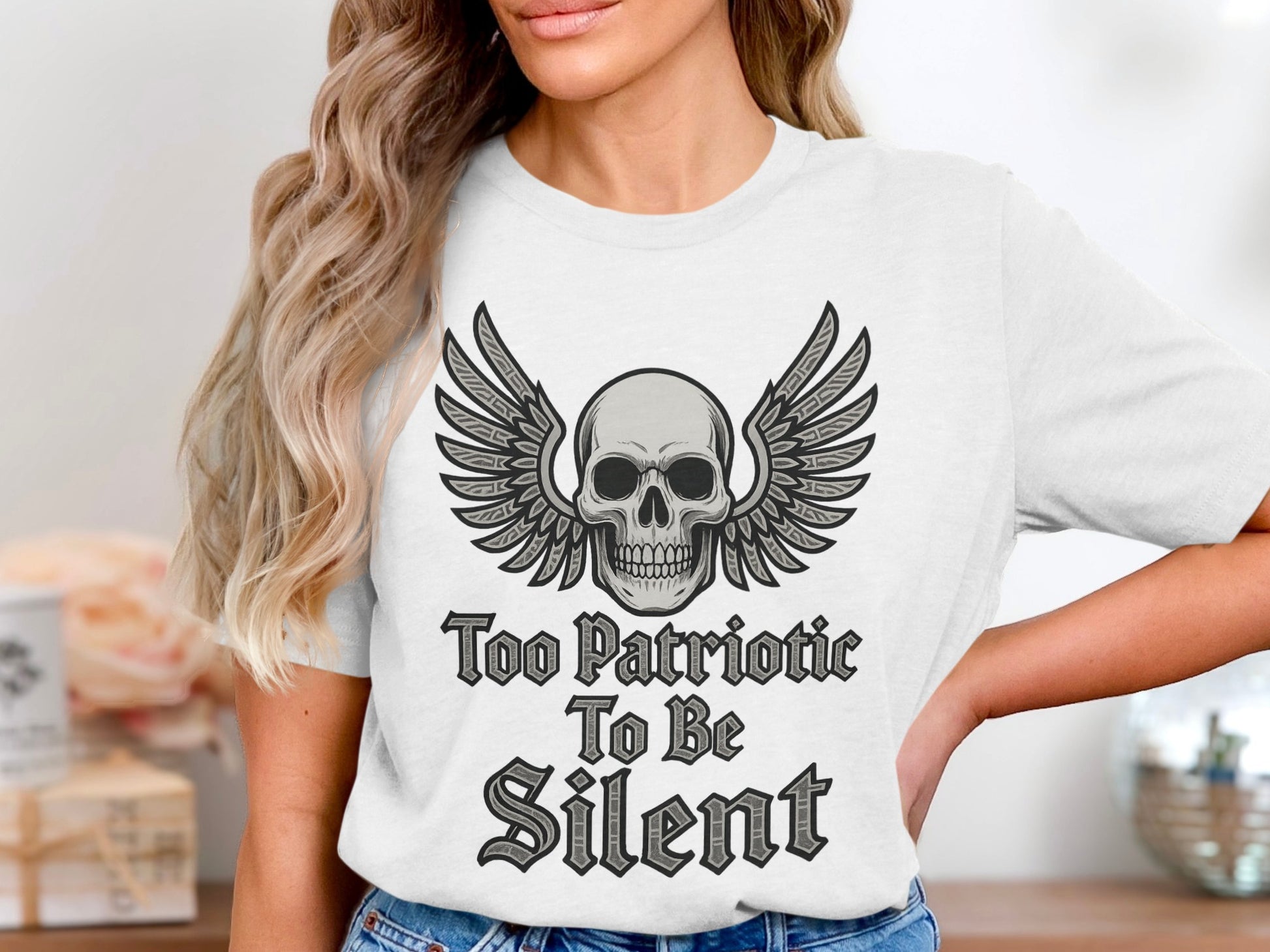 Too Patriotic To Be Silent graphic shirt