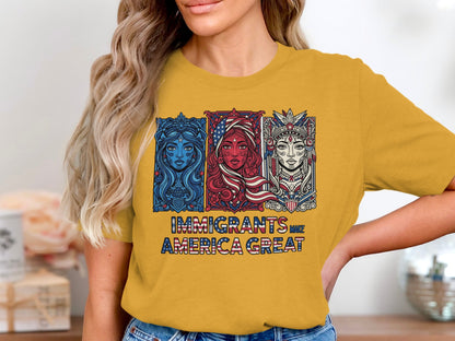 Immigrants Make America Great Graphic T-shirt