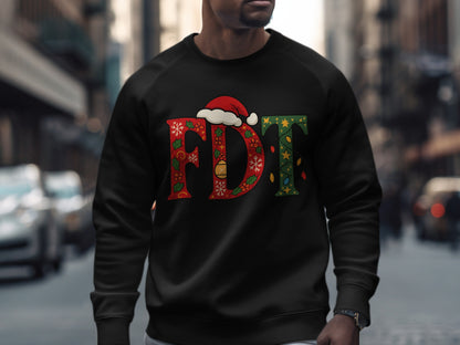 Festive FDT Christmas Sweatshirt Holiday Apparel