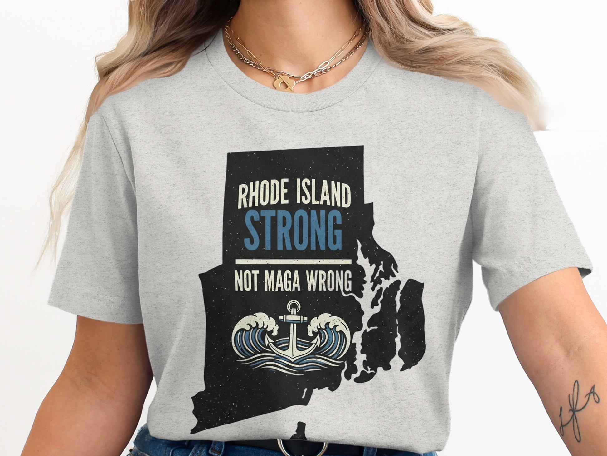 Rhode Island Strong Not Maga Wrong T-shirt product type