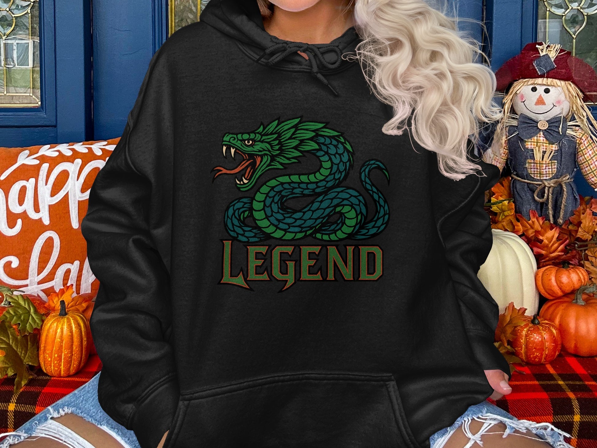 Dragon Legend Design Black Hoodie product