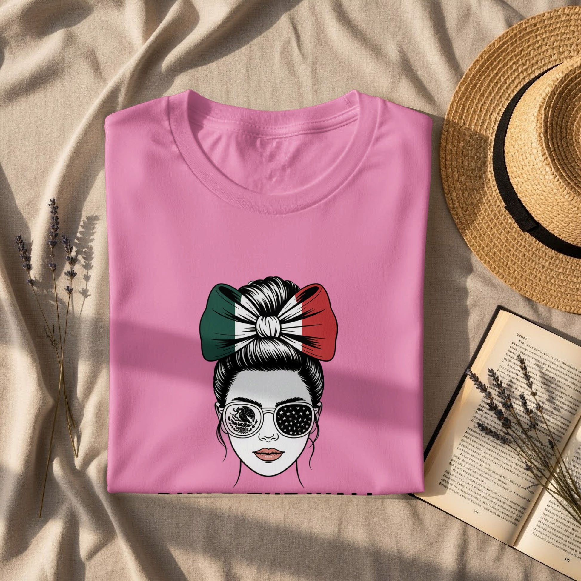 Stylish Italian Bow and Sunglasses Design T-shirt product type