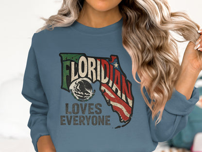 Floridian Loves Everyone Graphic Shirt product