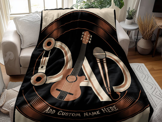 Personalized Musical Instruments Design Blanket product type