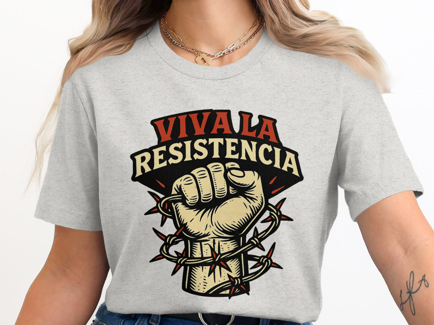 Viva La Resistencia Graphic Printed T-shirt product