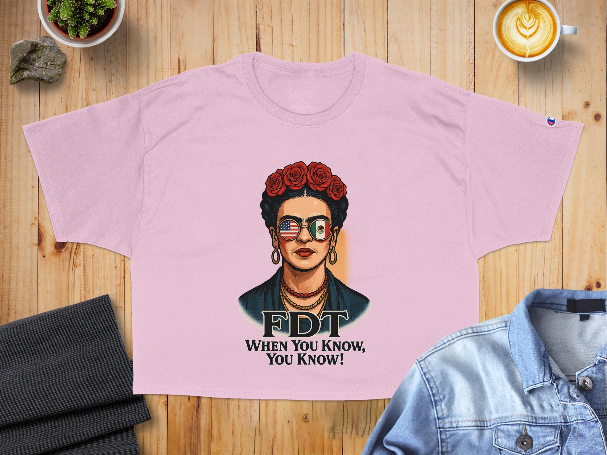 Frida Graphic Tee with FDT Slogan Shirt product