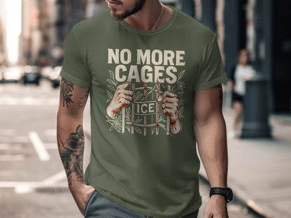 No More Cages ICE Graphic Statement T-Shirt product