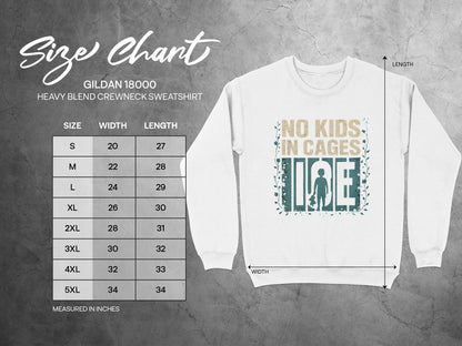 No Kids in Cages Heavy Blend Crewneck Sweatshirt product type
