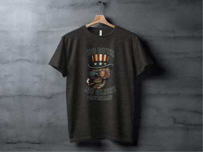No Guts No Glory Skull Patriotic Graphic T-shirt product