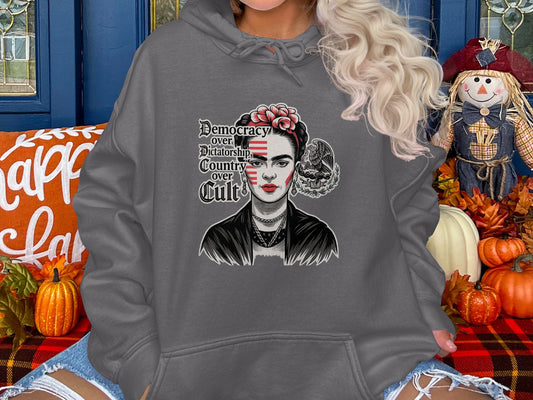 Frida Kahlo Democracy Dictatorship Women's Hoodie product