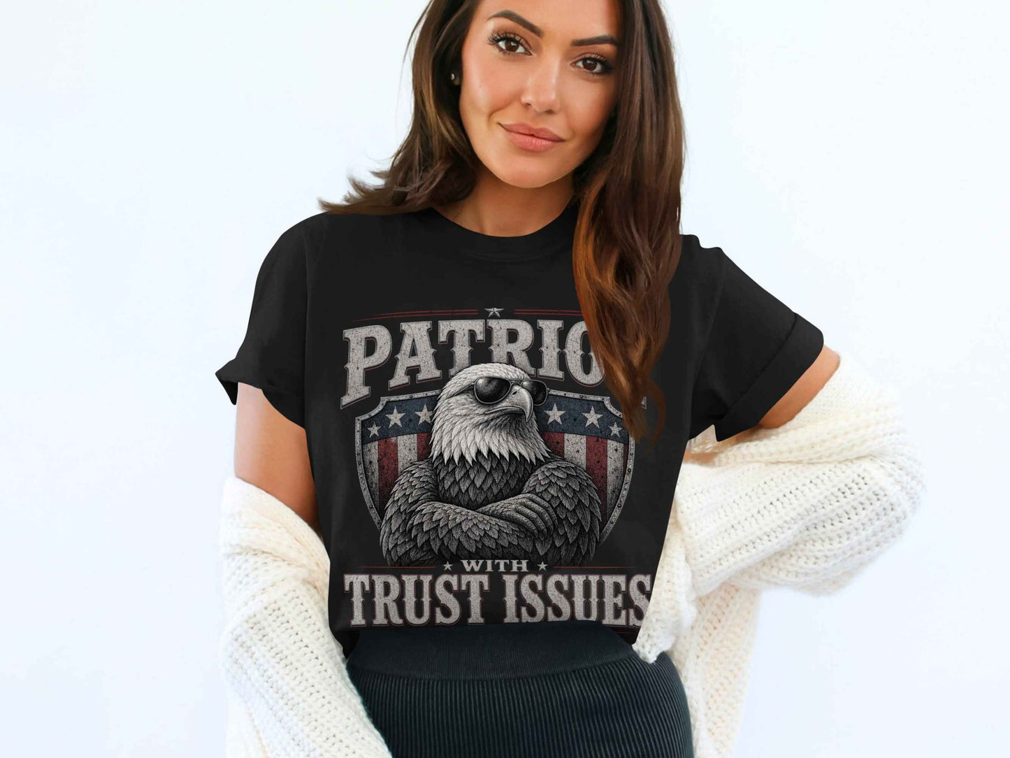 Patriot With Trust Issues Eagle T-Shirt