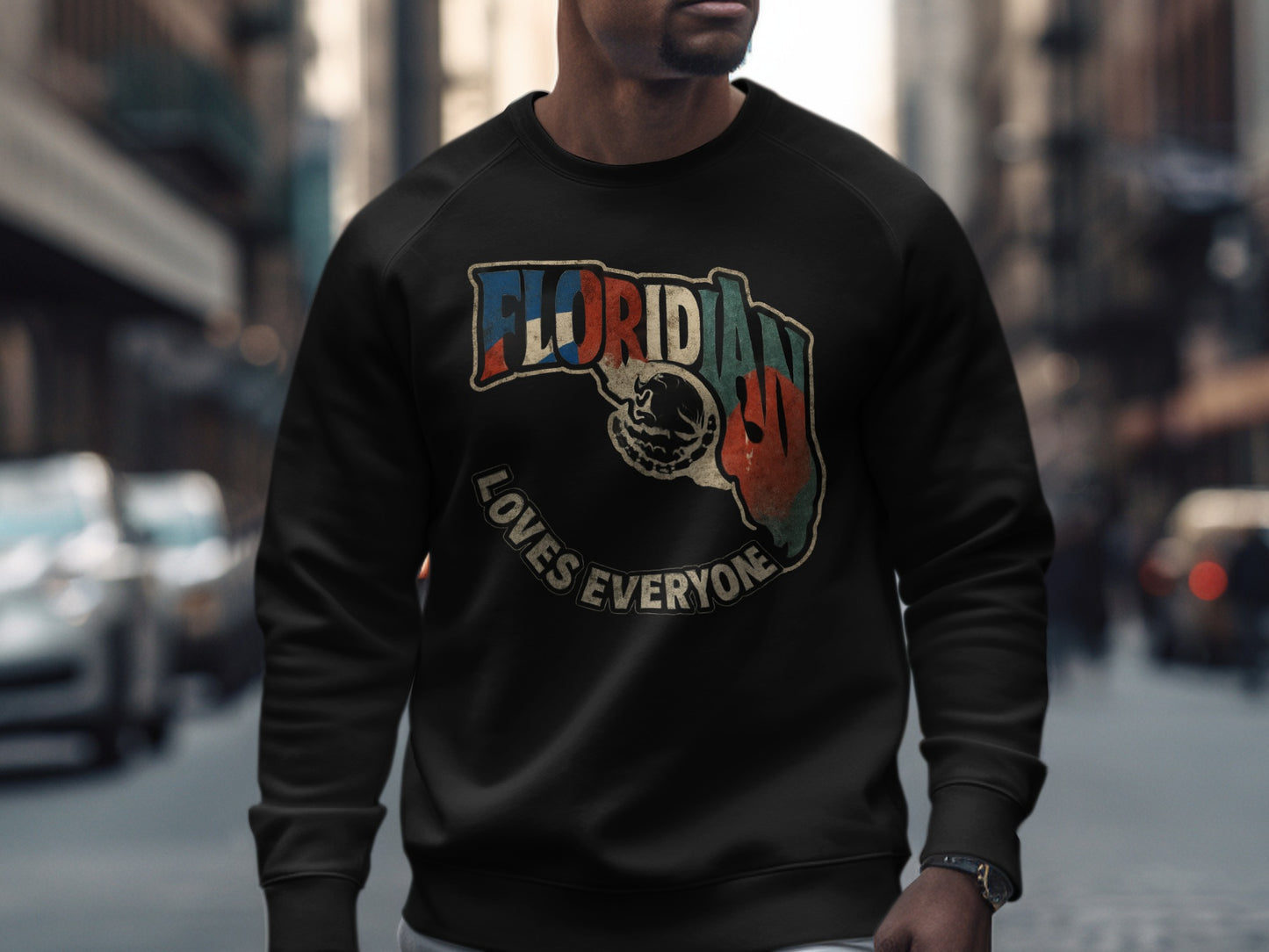 Floridian Loves Everyone Graphic Sweatshirt product