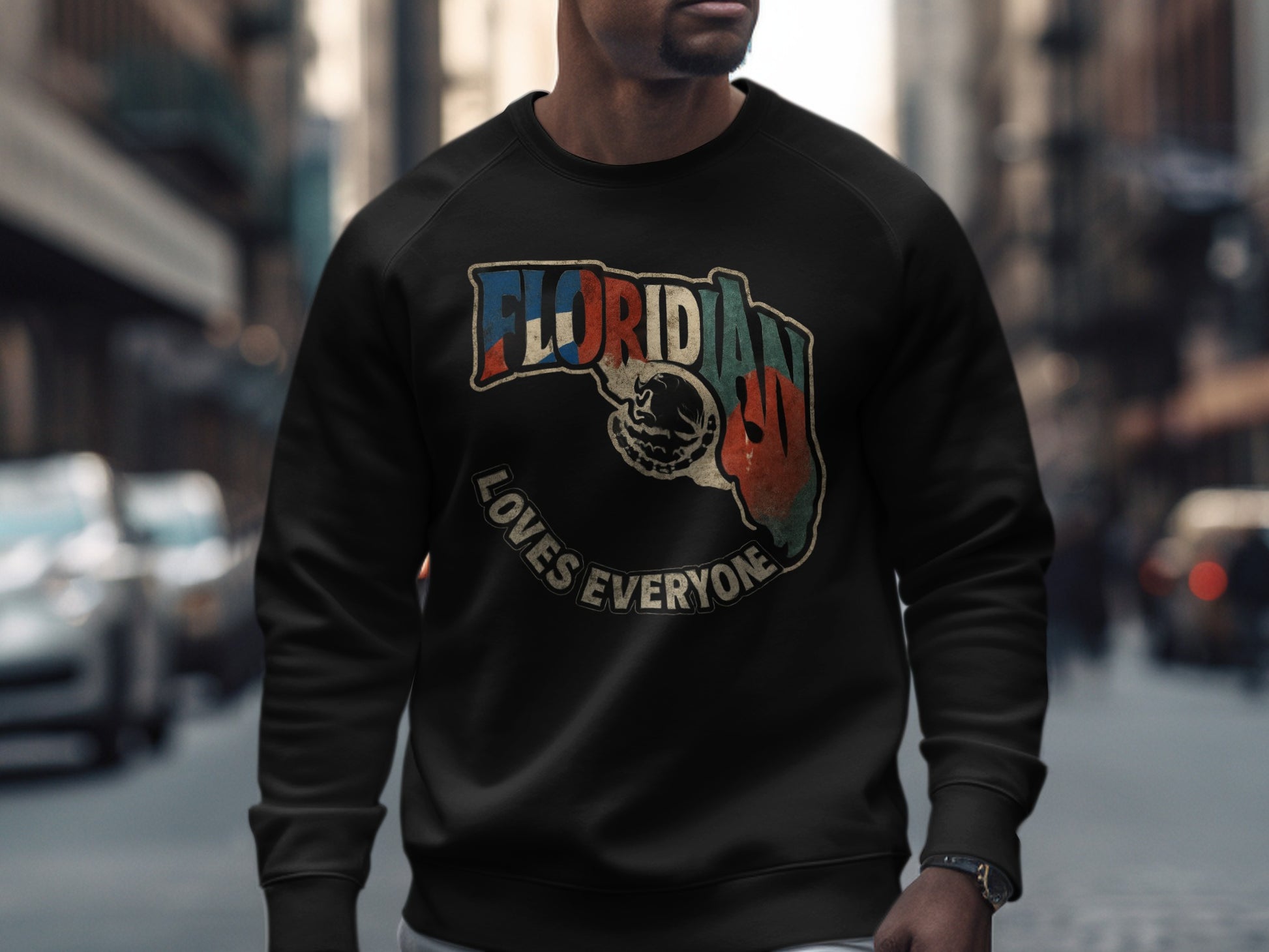 Floridian Loves Everyone Graphic Sweatshirt product