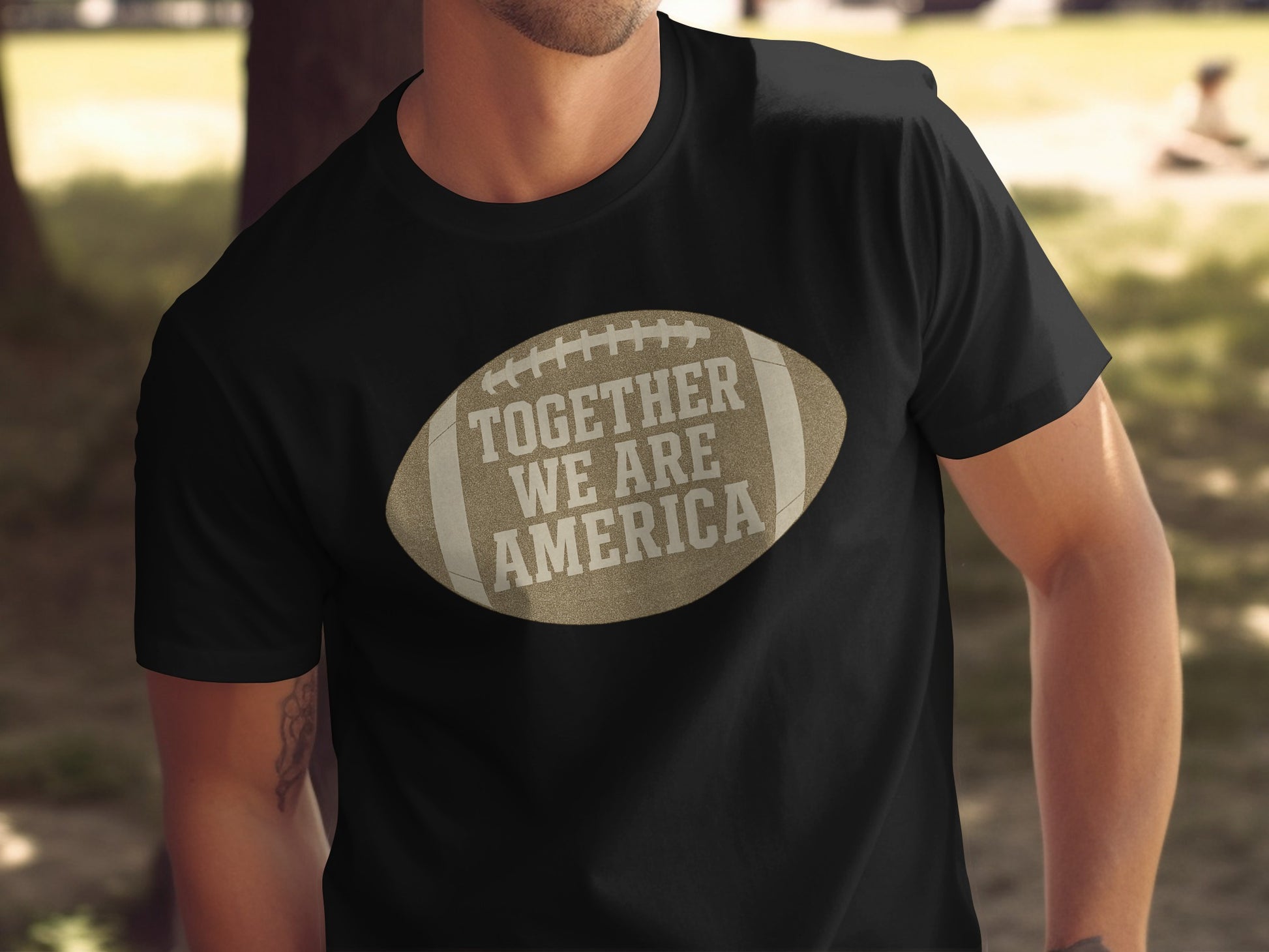 Together We Are America Football Graphic Shirt