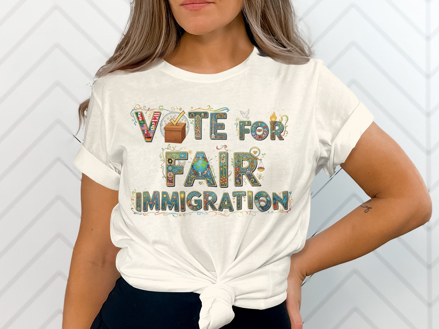Vote for Fair Immigration Graphic T-shirt