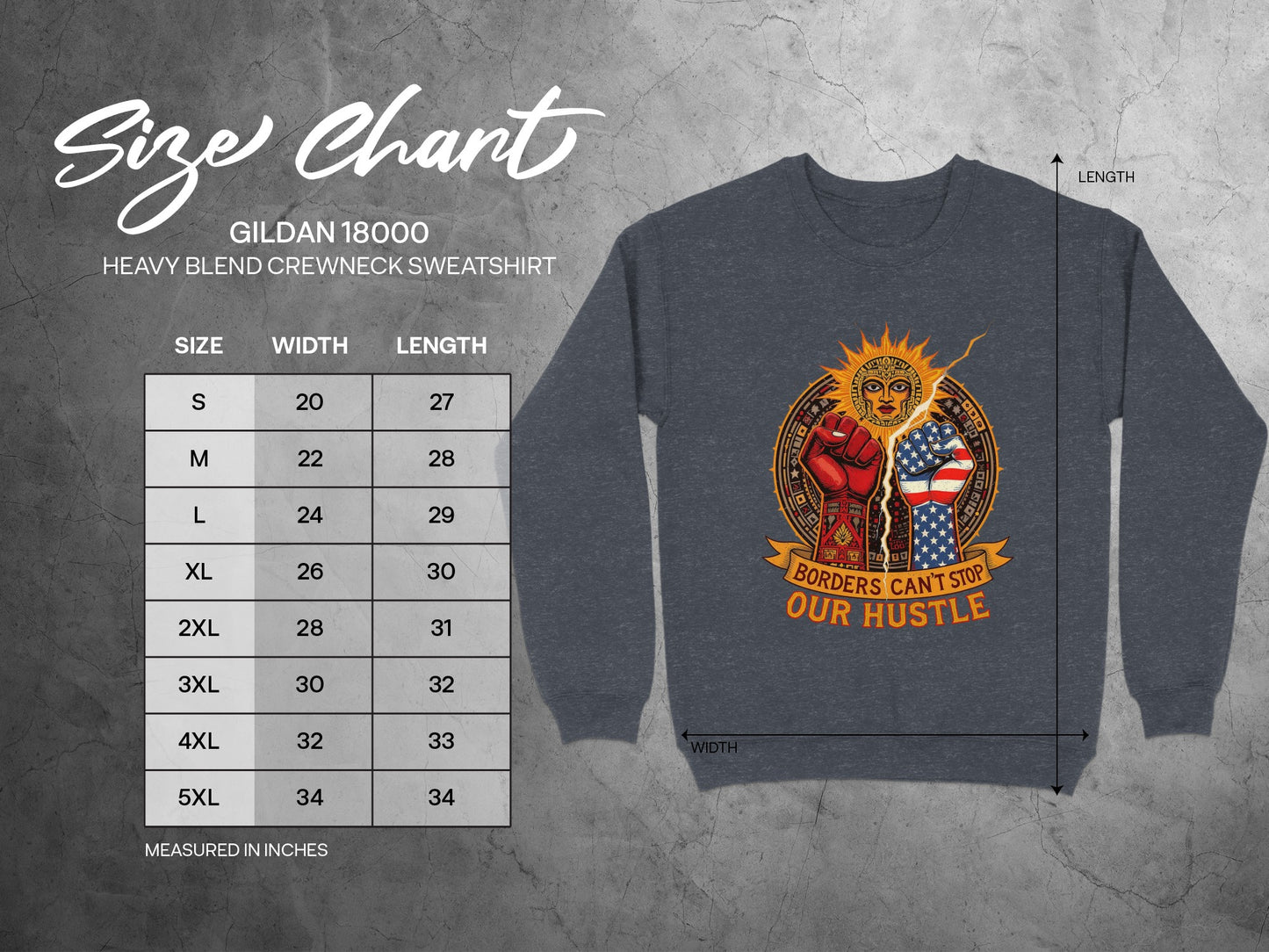 Borders Can't Stop Our Hustle Sweatshirt product type