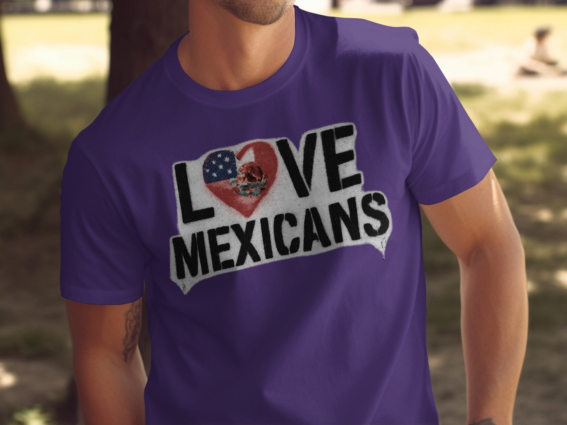 Love Mexicans Heart Graphic T-Shirt product type