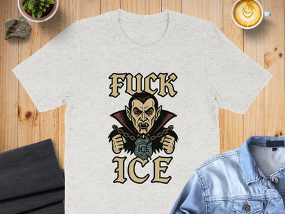 Vampire Design Printed Fuck ICE T-Shirt product