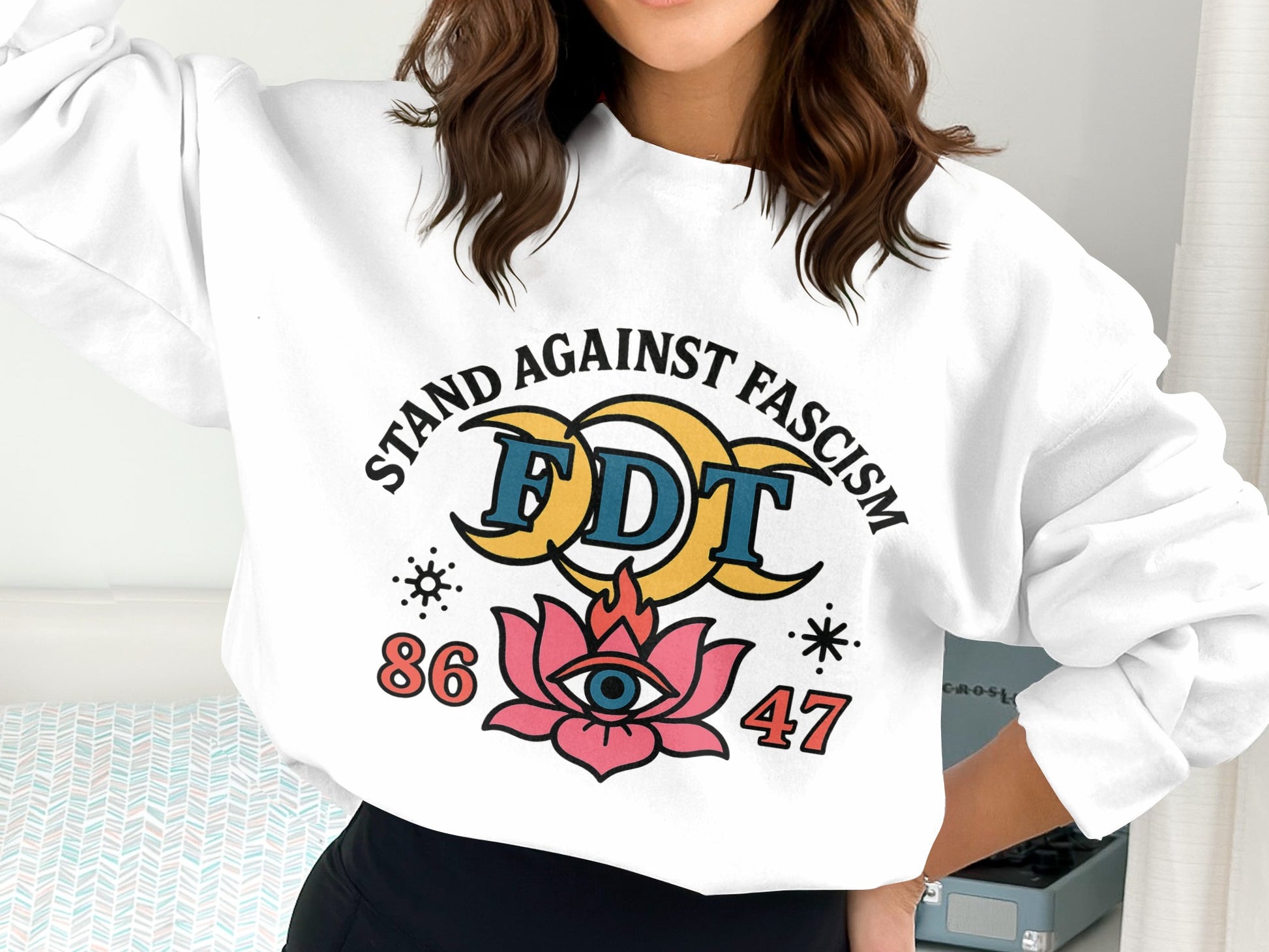 Stand Against Fascism FDT Graphic Sweatshirt product