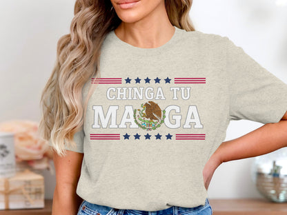Chinga Tu MAGA Stars and Stripes Graphic Tee product