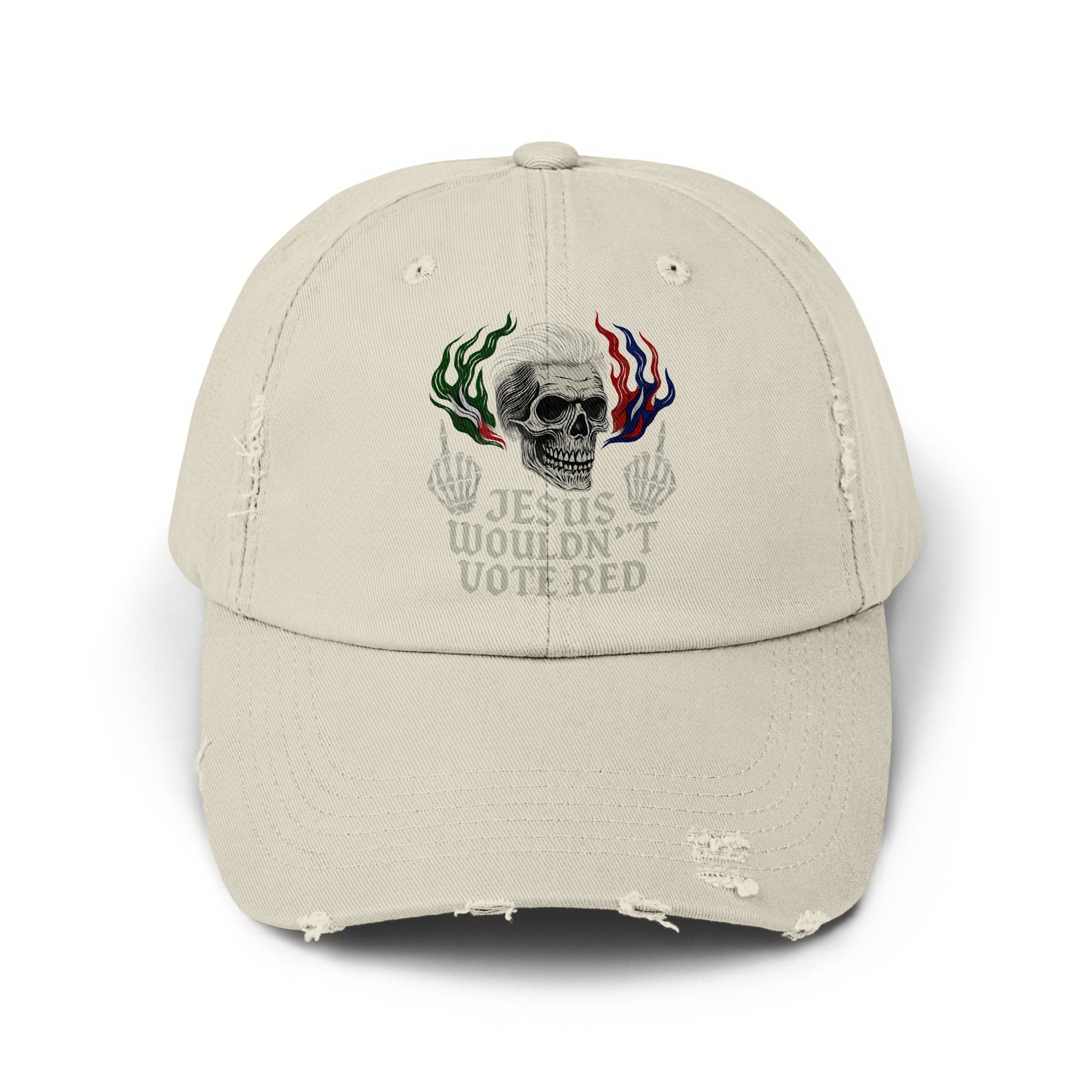 Jesus Wouldn't Voteered Skull Baseball Cap product type