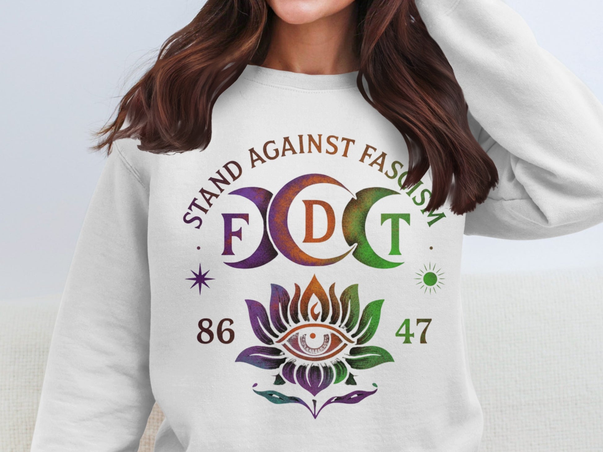 Stand Against Fascism Graphic Sweatshirt product