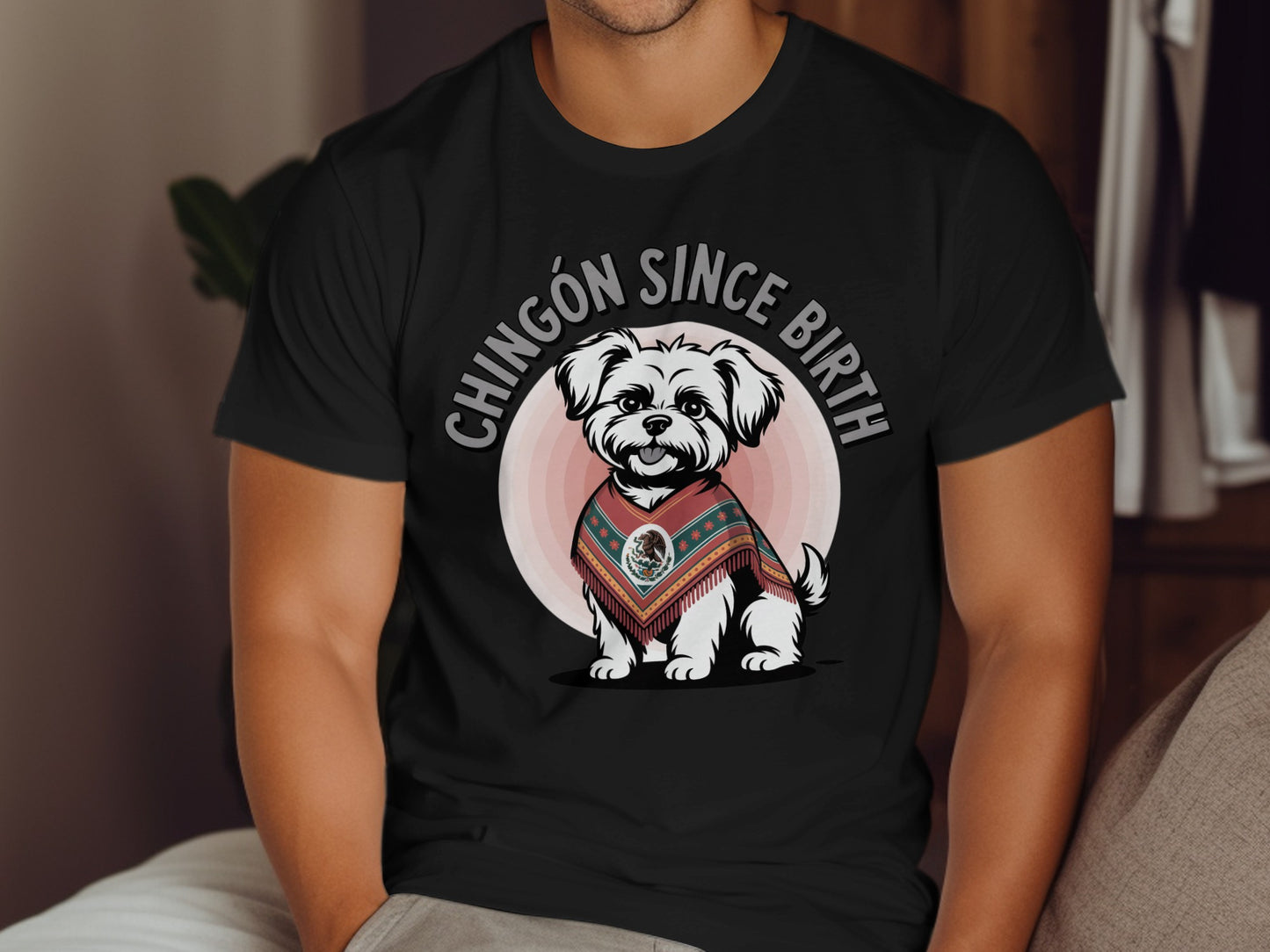 Chingón Since Birth Adorable Dog Graphic T-shirt product