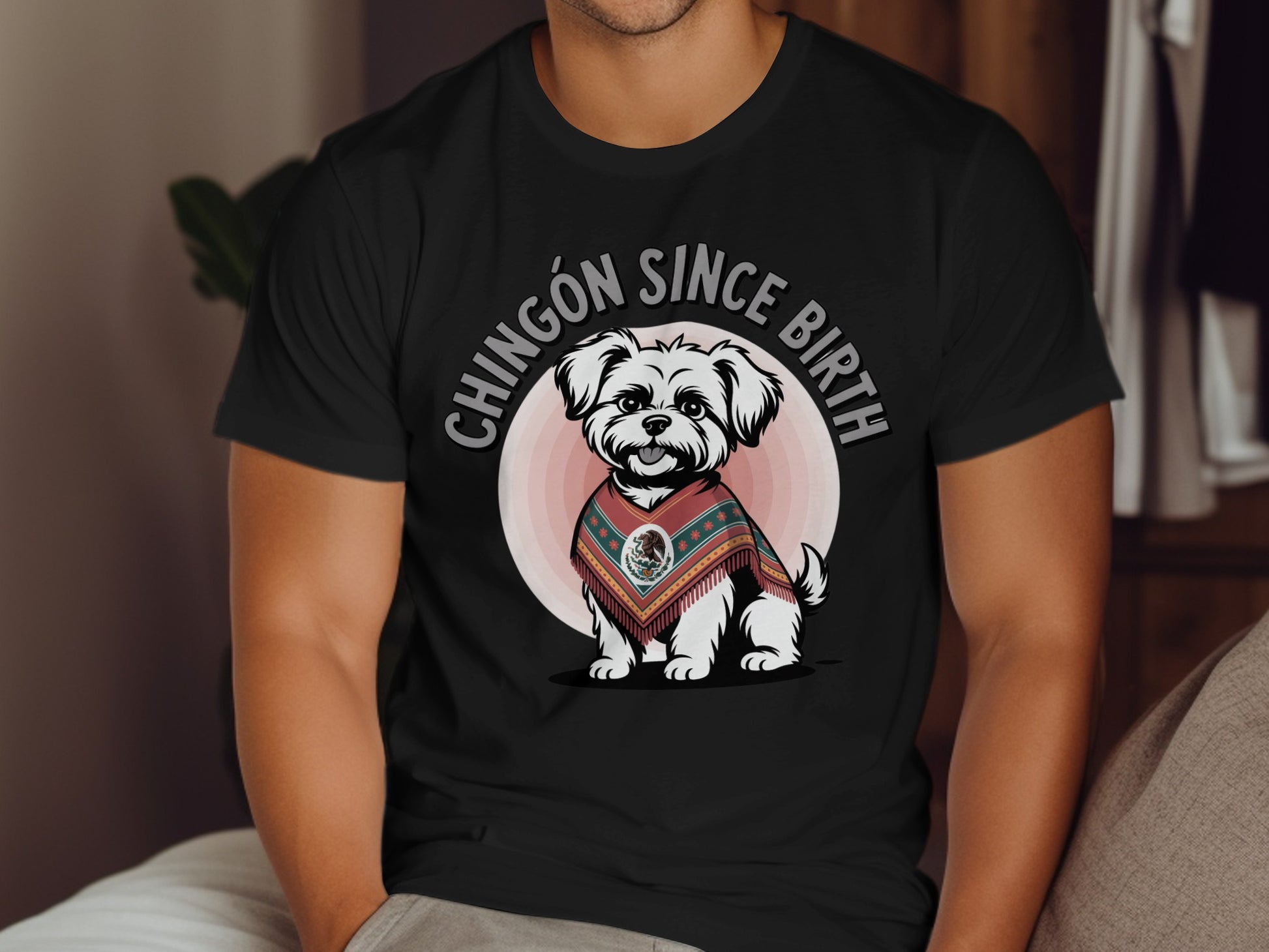 Chingón Since Birth Adorable Dog Graphic T-shirt product