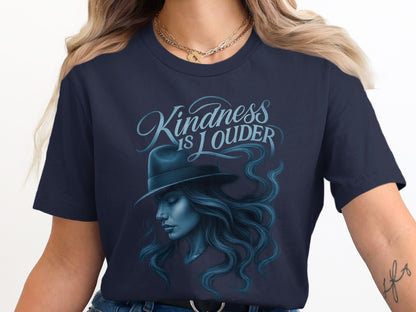 Kindness Is Louder Graphic Blue T-shirt Product Type
