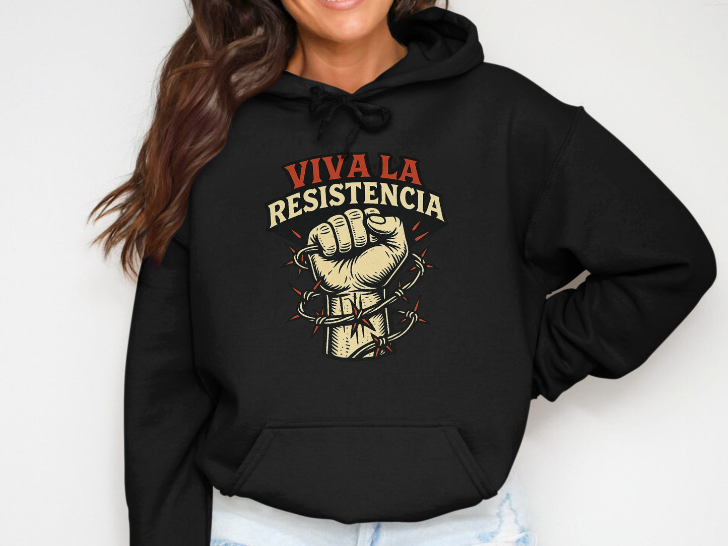 Viva La Resistencia Power Fist Graphic Hoodie product