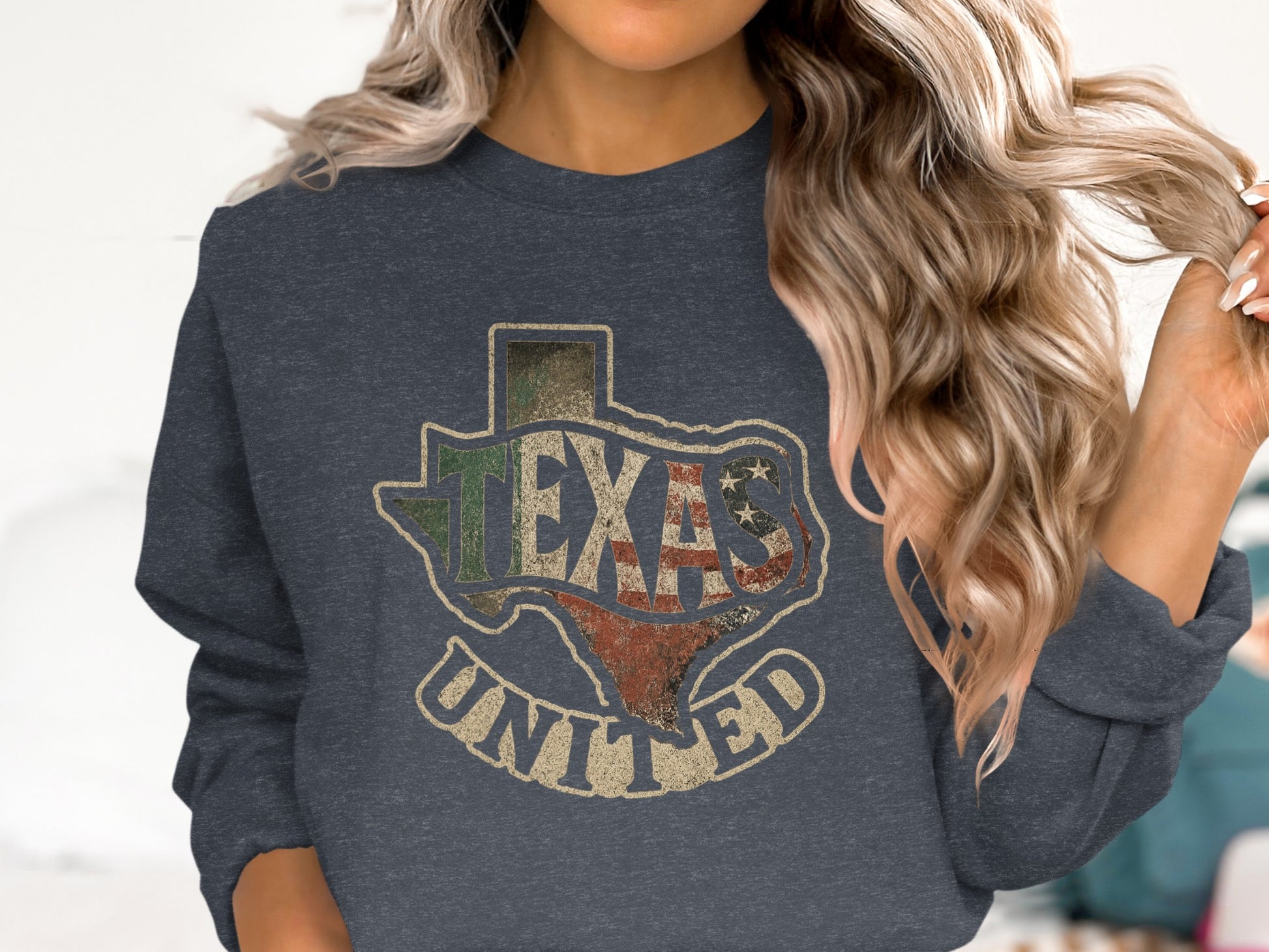 Texas United Graphic Sweatshirt Trendy Product