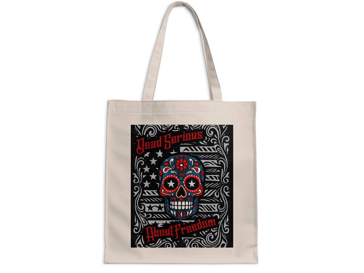 Dead Serious About Freedom Graphic Tote Bag product