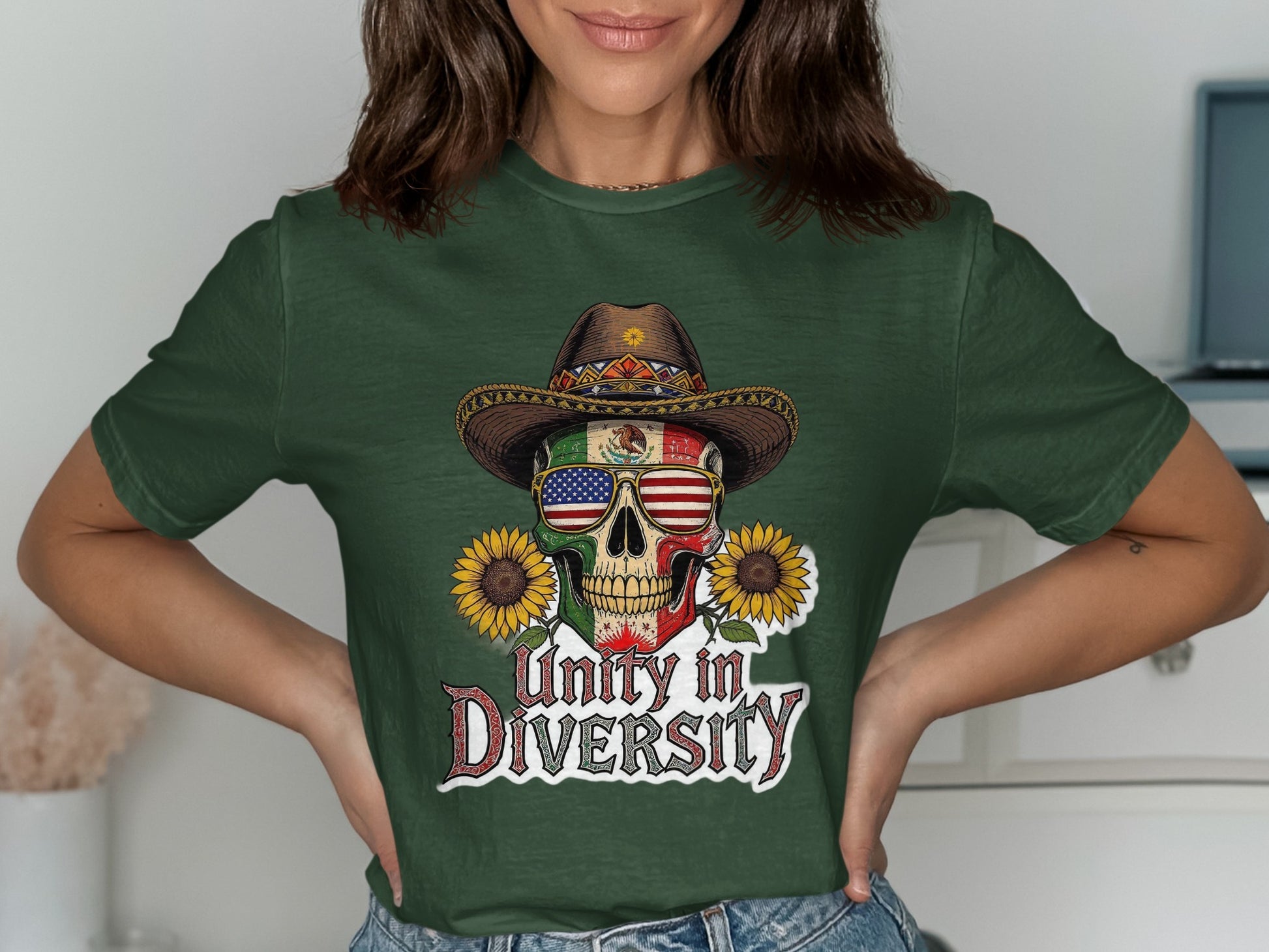 Unity in Diversity Skull Design T-Shirt product type