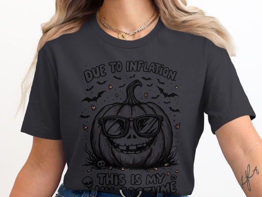 Due to Inflation Graphic Halloween T-Shirt product